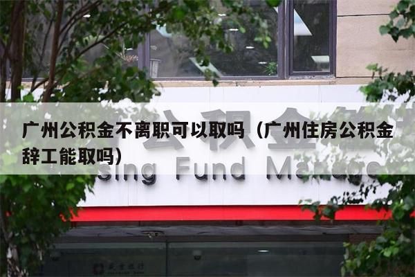 佛山公积金不离职可以取吗（佛山住房公积金辞工能取吗）
